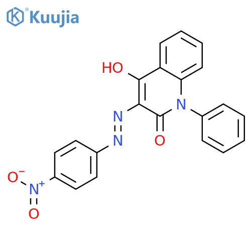 2(1H)-Quinolinone, 4-hydroxy-3-[(4-nitrophenyl)azo]-1-phenyl- structure