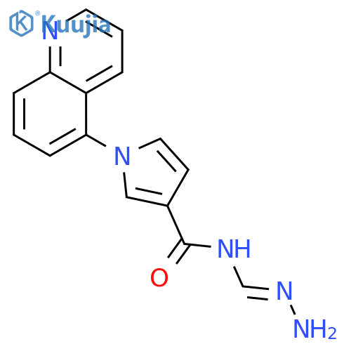 1H-Pyrrole-3-carboxamide, N-(aminoiminomethyl)-1-(5-quinolinyl)- structure