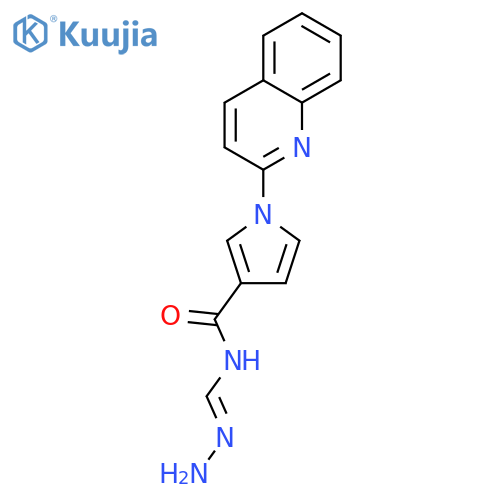 1H-Pyrrole-3-carboxamide, N-(aminoiminomethyl)-1-(2-quinolinyl)- structure