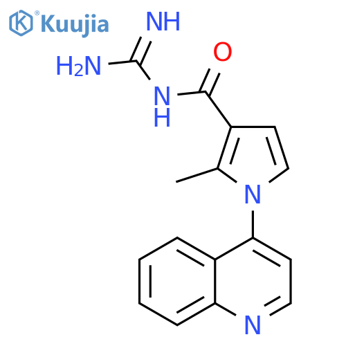 1H-Pyrrole-3-carboxamide,N-(aminoiminomethyl)-2-methyl-1-(4-quinolinyl)- structure
