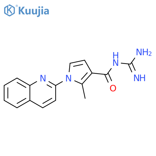1H-Pyrrole-3-carboxamide,N-(aminoiminomethyl)-2-methyl-1-(2-quinolinyl)- structure