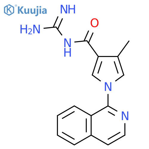 1H-Pyrrole-3-carboxamide,N-(aminoiminomethyl)-1-(1-isoquinolinyl)-4-methyl- structure