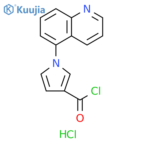 1H-Pyrrole-3-carbonyl chloride, 1-(5-quinolinyl)-, hydrochloride (1:1) structure