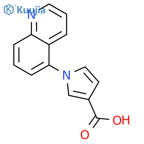 1H-Pyrrole-3-carboxylic acid, 1-(5-quinolinyl)- structure