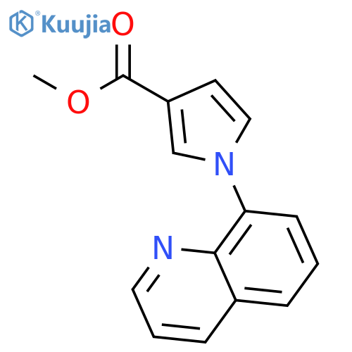 1H-Pyrrole-3-carboxylic acid, 1-(8-quinolinyl)-, methyl ester structure