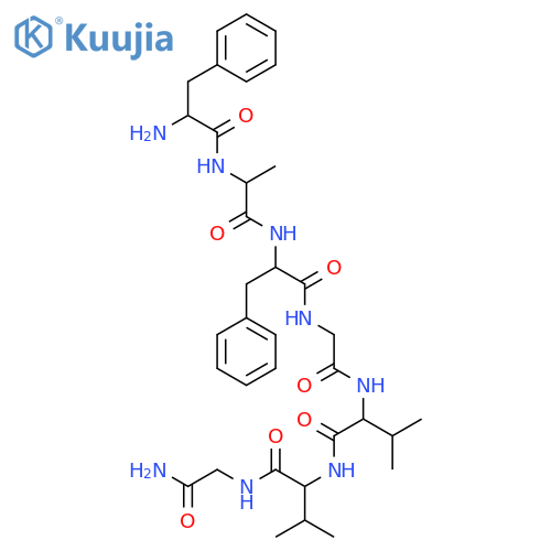 Glycinamide, L-phenylalanyl-D-alanyl-L-phenylalanylglycyl-L-valyl-L-valyl- structure