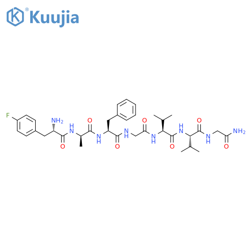 Glycinamide,4-fluoro-L-phenylalanyl-D-alanyl-L-phenylalanylglycyl-L-valyl-L-valyl- structure