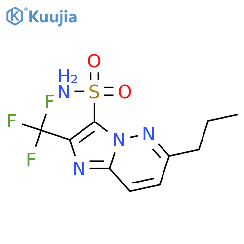 Imidazo[1,2-b]pyridazine-3-sulfonamide, 6-propyl-2-(trifluoromethyl)- structure