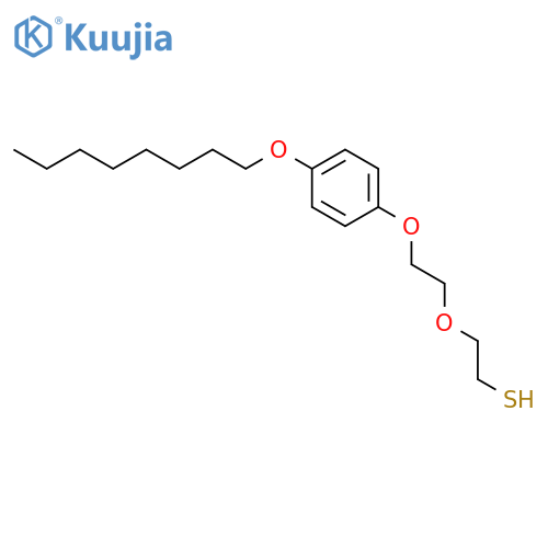 Ethanethiol, 2-[2-[4-(octyloxy)phenoxy]ethoxy]- structure