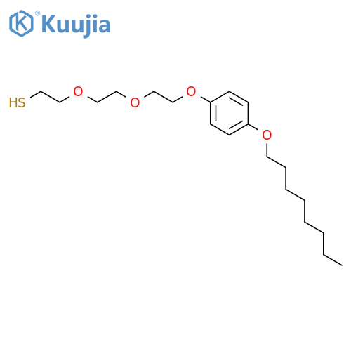 Ethanethiol, 2-[2-[2-[4-(octyloxy)phenoxy]ethoxy]ethoxy]- structure