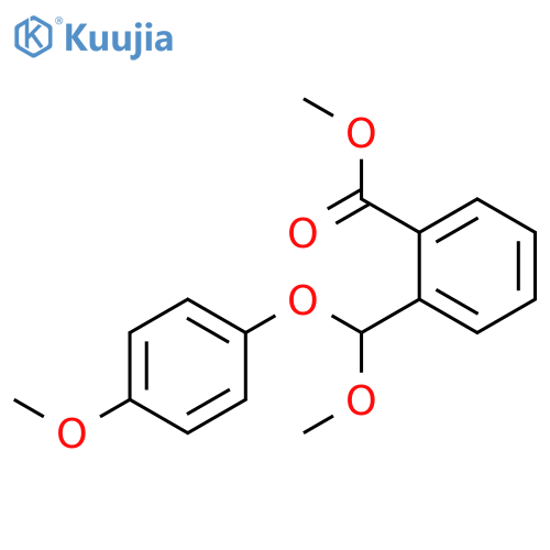 BENZOIC ACID, 2-[METHOXY(4-METHOXYPHENOXY)METHYL]-, METHYL ESTER structure