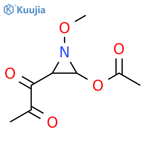 1,2-Propanedione, 1-[3-(acetyloxy)-1-methoxy-2-aziridinyl]- structure