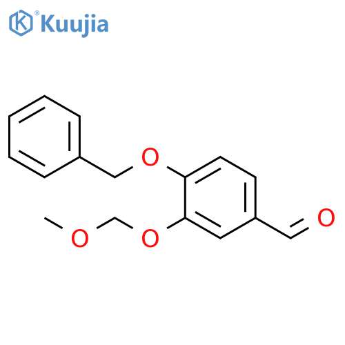 Benzaldehyde, 3-(methoxymethoxy)-4-(phenylmethoxy)- structure