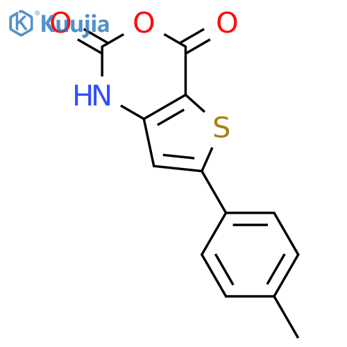 2H-Thieno[3,2-d][1,3]oxazine-2,4(1H)-dione, 6-(4-methylphenyl)- structure