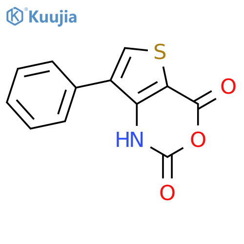 2H-Thieno[3,2-d][1,3]oxazine-2,4(1H)-dione, 7-phenyl- structure
