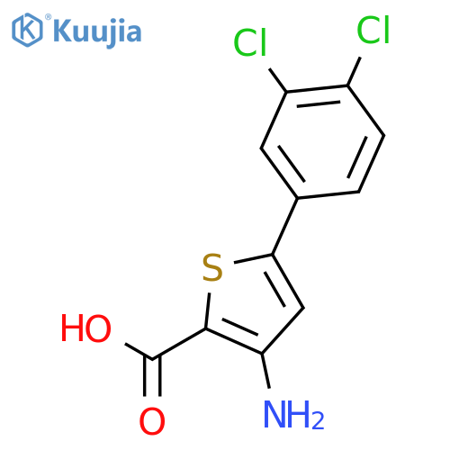 2-Thiophenecarboxylic acid, 3-amino-5-(3,4-dichlorophenyl)- structure