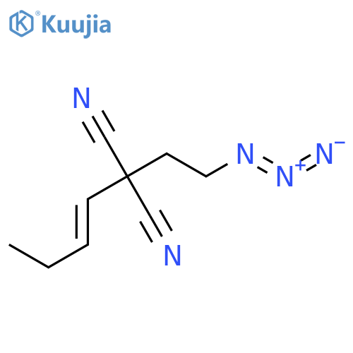 Propanedinitrile, (2-azidoethyl)(2E)-2-butenyl- structure