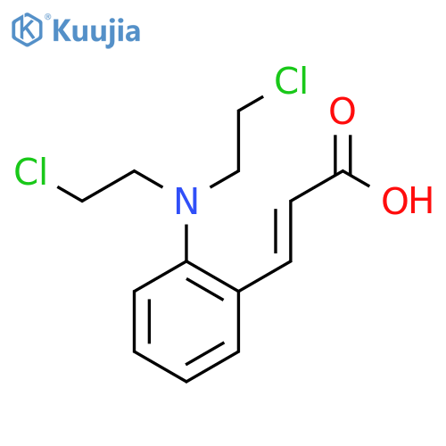 2-propenoic Acid, 3-[2-[bis(2-chloroethyl)amino]phenyl]- structure