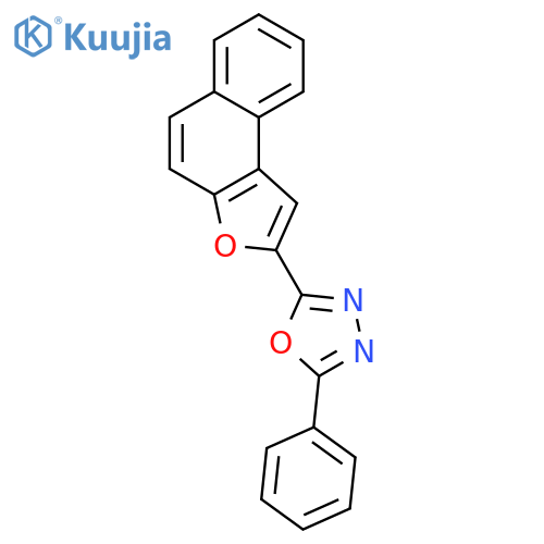 1,3,4-Oxadiazole, 2-naphtho[2,1-b]furan-2-yl-5-phenyl- structure