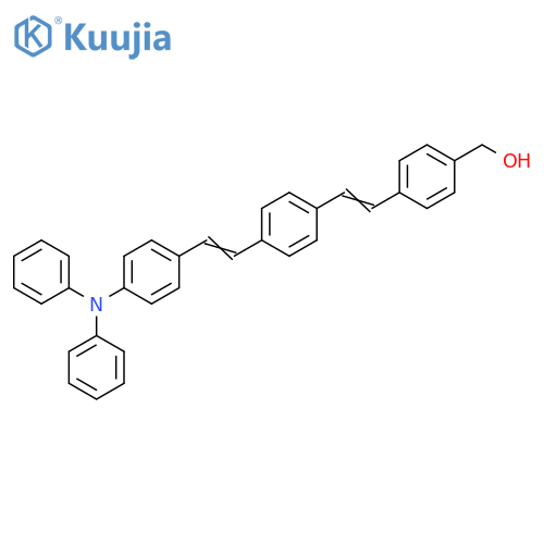 Benzenemethanol,4-[2-[4-[2-[4-(diphenylamino)phenyl]ethenyl]phenyl]ethenyl]- structure