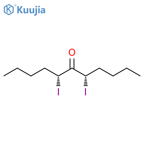 6-Undecanone, 5,7-diiodo-, (5R,7S)-rel- structure