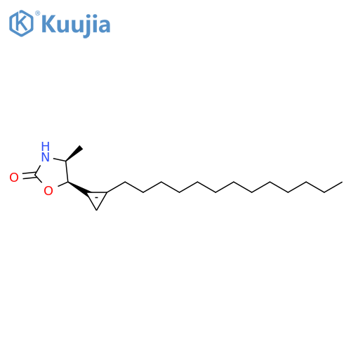 2-Oxazolidinone, 4-methyl-5-(2-tridecyl-1-cyclopropen-1-yl)-, (4S,5R)- structure