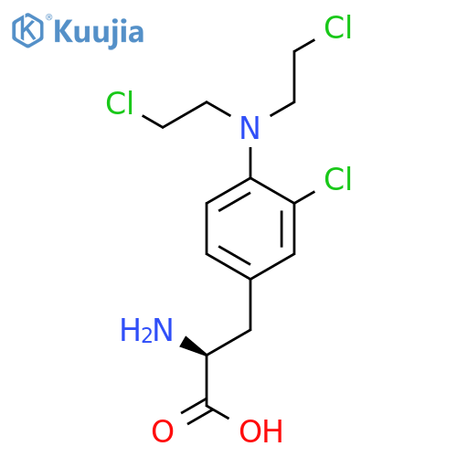 PHENYLALANINE, 4-[BIS(2-CHLOROETHYL)AMINO]-3-CHLORO- structure
