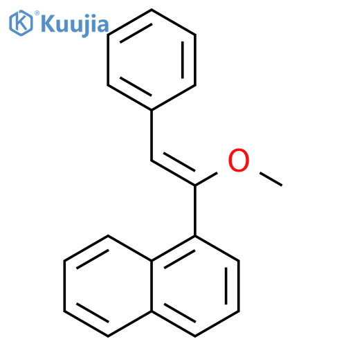 Naphthalene, 1-[(1Z)-1-methoxy-2-phenylethenyl]- structure