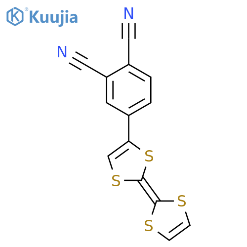 1,2-Benzenedicarbonitrile, 4-[2-(1,3-dithiol-2-ylidene)-1,3-dithiol-4-yl]- structure