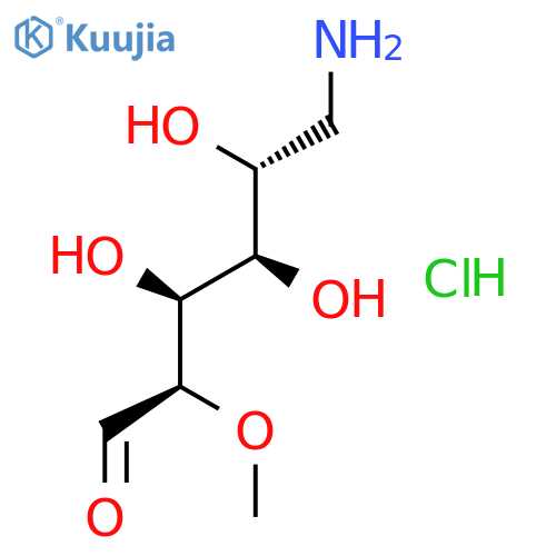 D-GLUCOSE, 6-AMINO-6-DEOXY-2-O-METHYL-, HYDROCHLORIDE structure