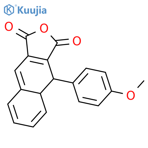 Naphtho[2,3-c]furan-1,3-dione, 4,4a-dihydro-4-(4-methoxyphenyl)- structure