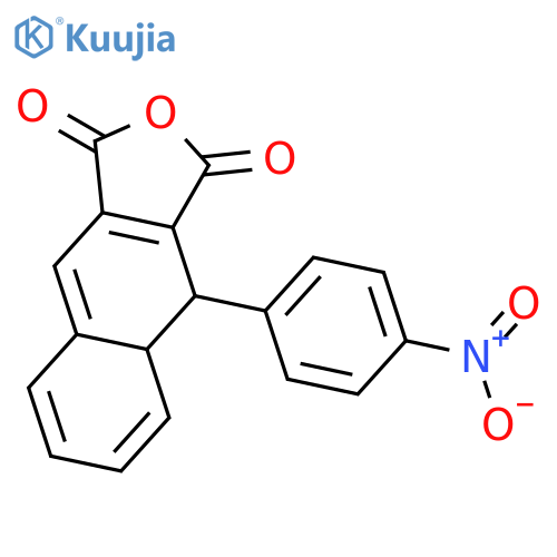 Naphtho[2,3-c]furan-1,3-dione, 4,4a-dihydro-4-(4-nitrophenyl)- structure