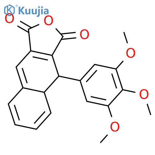 Naphtho[2,3-c]furan-1,3-dione, 4,4a-dihydro-4-(3,4,5-trimethoxyphenyl)- structure