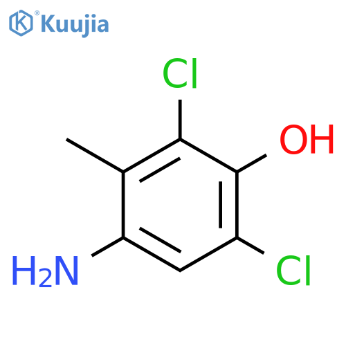 4-Amino-2,6-dichloro-3-methylphenol structure