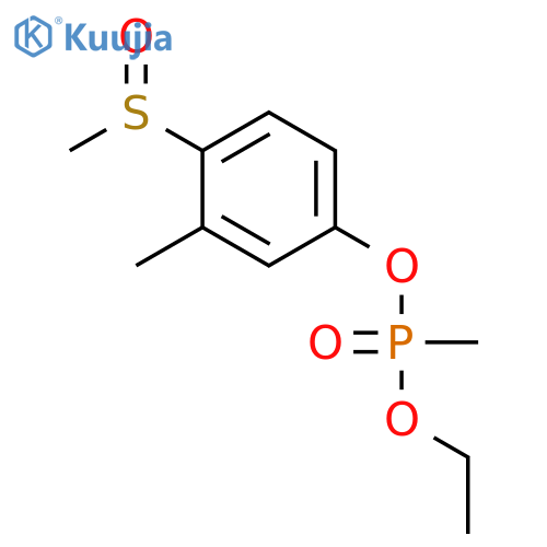 Phosphonic acid, methyl-, ethyl 3-methyl-4-(methylsulfinyl)phenyl ester structure