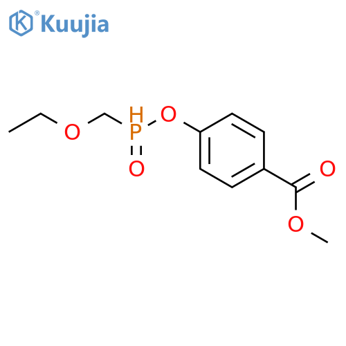 Benzoic acid, 4-[(ethoxymethylphosphinyl)oxy]-, methyl ester structure
