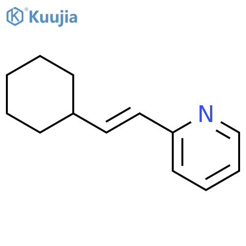 Pyridine, 2-(2-cyclohexylethenyl)- structure