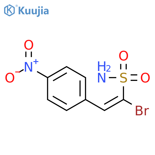ETHENESULFONAMIDE, 1-BROMO-2-(4-NITROPHENYL)-, (E)- structure