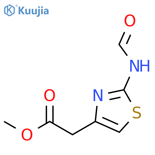 4-THIAZOLEACETIC ACID, 2-(FORMYLAMINO)-, METHYL ESTER structure