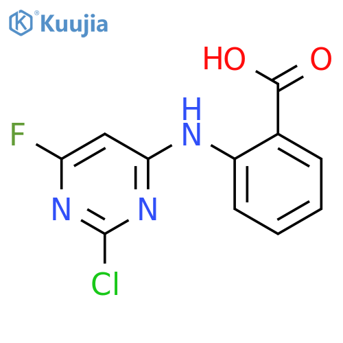 BENZOIC ACID, 2-[(2-CHLORO-6-FLUORO-4-PYRIMIDINYL)AMINO]- structure