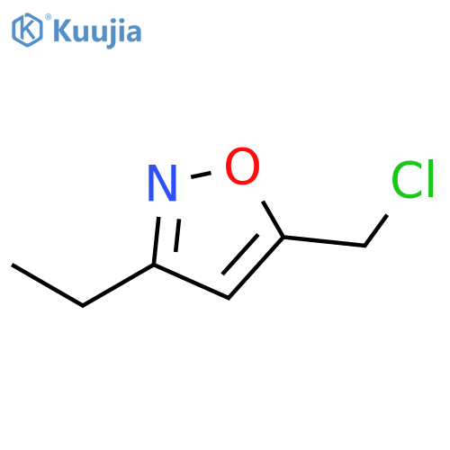 5-(chloromethyl)-3-ethyl-1,2-oxazole structure
