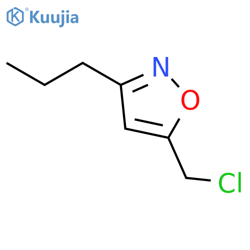 5-(chloromethyl)-3-propyl-1,2-oxazole structure