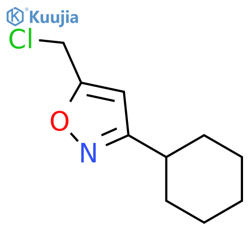 5-(Chloromethyl)-3-cyclohexylisoxazole structure