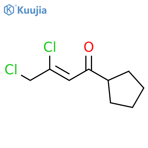 2-Buten-1-one, 3,4-dichloro-1-cyclopentyl- structure