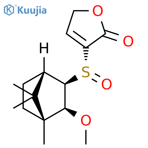 2(5H)-Furanone,3-[(R)-[(1S,2R,3S,4R)-3-methoxy-4,7,7-trimethylbicyclo[2.2.1]hept-2-yl]sulfinyl]- structure