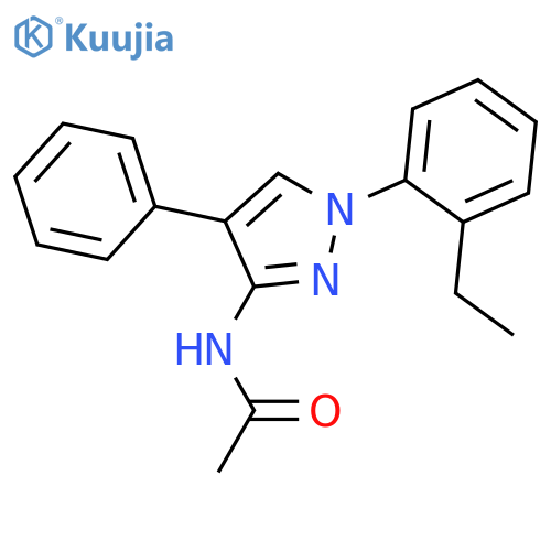 ACETAMIDE, N-[1-(2-ETHYLPHENYL)-4-PHENYL-1H-PYRAZOL-3-YL]- structure