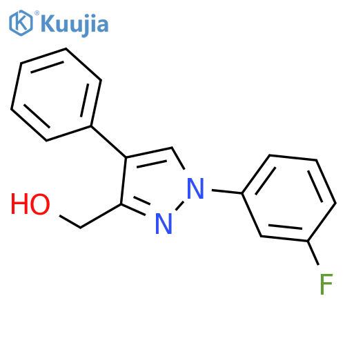 1H-Pyrazole-3-methanol, 1-(3-fluorophenyl)-4-phenyl- structure