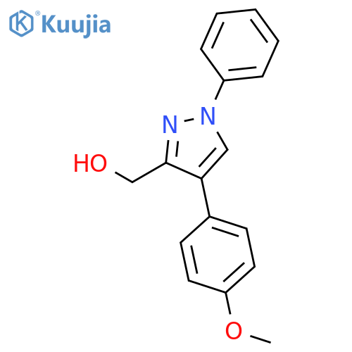 1H-Pyrazole-3-methanol, 4-(4-methoxyphenyl)-1-phenyl- structure