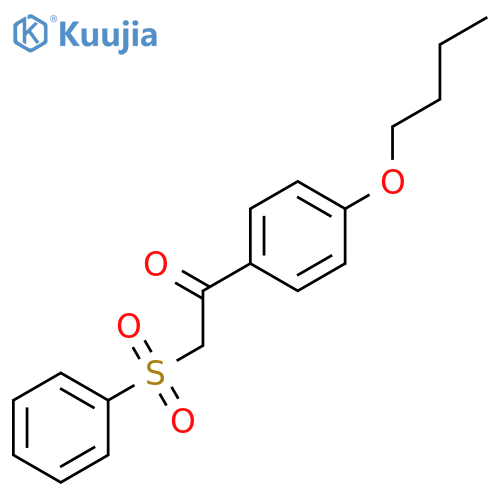 Ethanone, 1-(4-butoxyphenyl)-2-(phenylsulfonyl)- structure