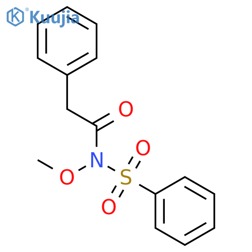 Benzeneacetamide, N-methoxy-N-(phenylsulfonyl)- structure